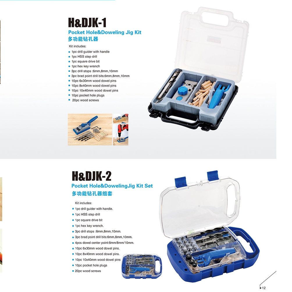 Taschenloch- und Dübellehren-Kit H&DJK-1